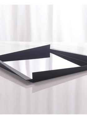 现代简约创意托盘样板房售楼处桌面餐盘收纳盘装饰品软装摆件收纳