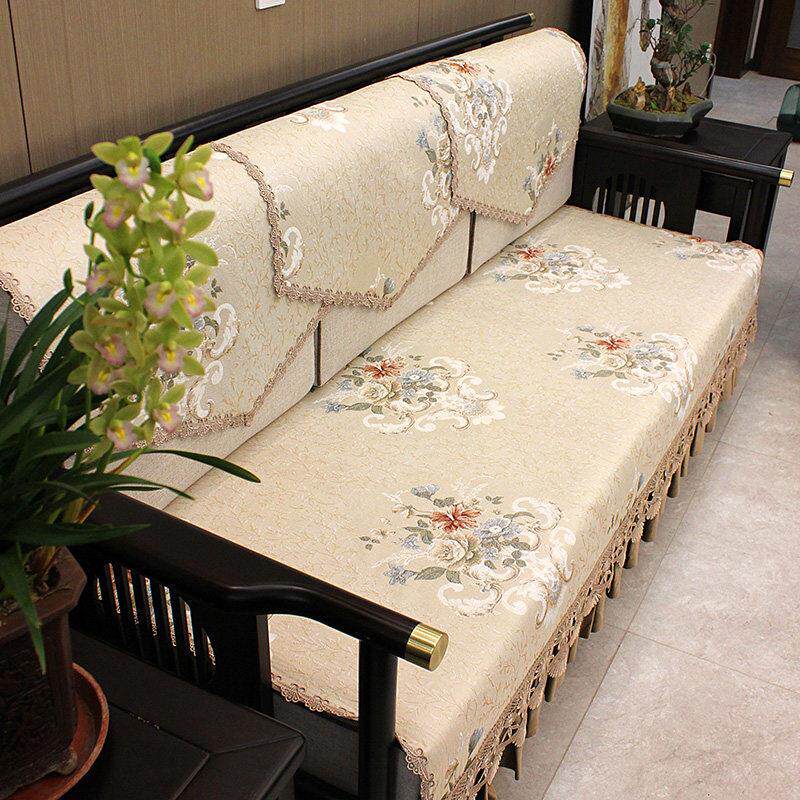 新款新中式沙发垫套罩巾四季通用坐垫实木盖布防滑欧式轻奢高级感