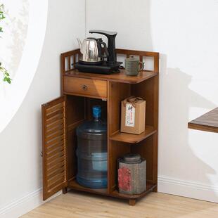 茶水柜茶柜茶台茶桌边柜边柜角柜置物架实木茶具茶叶储物收纳柜子