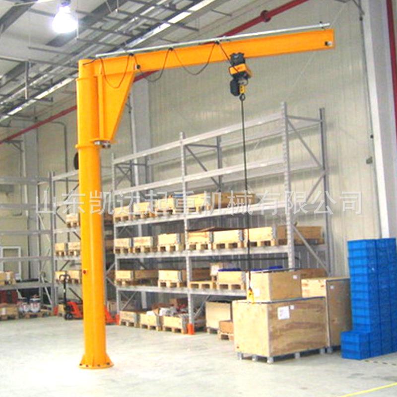 悬DOS臂吊5吨工起业无定柱式旋臂度吊电动360线遥控室内外悬臂吊