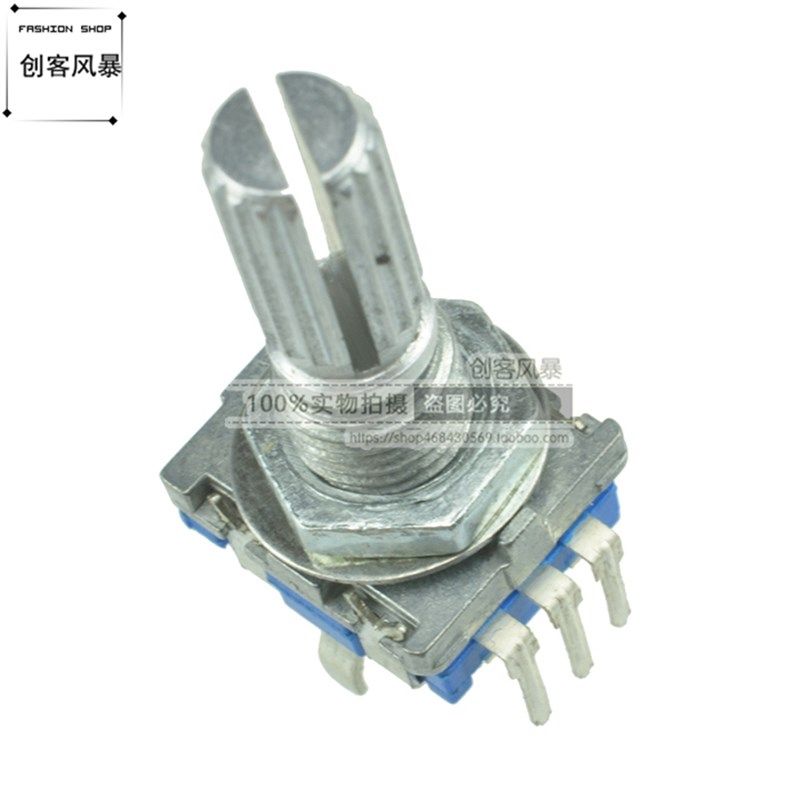 EC11 旋转编码器 编码开关 音响数字电位器 带开关 五脚柄长20MM