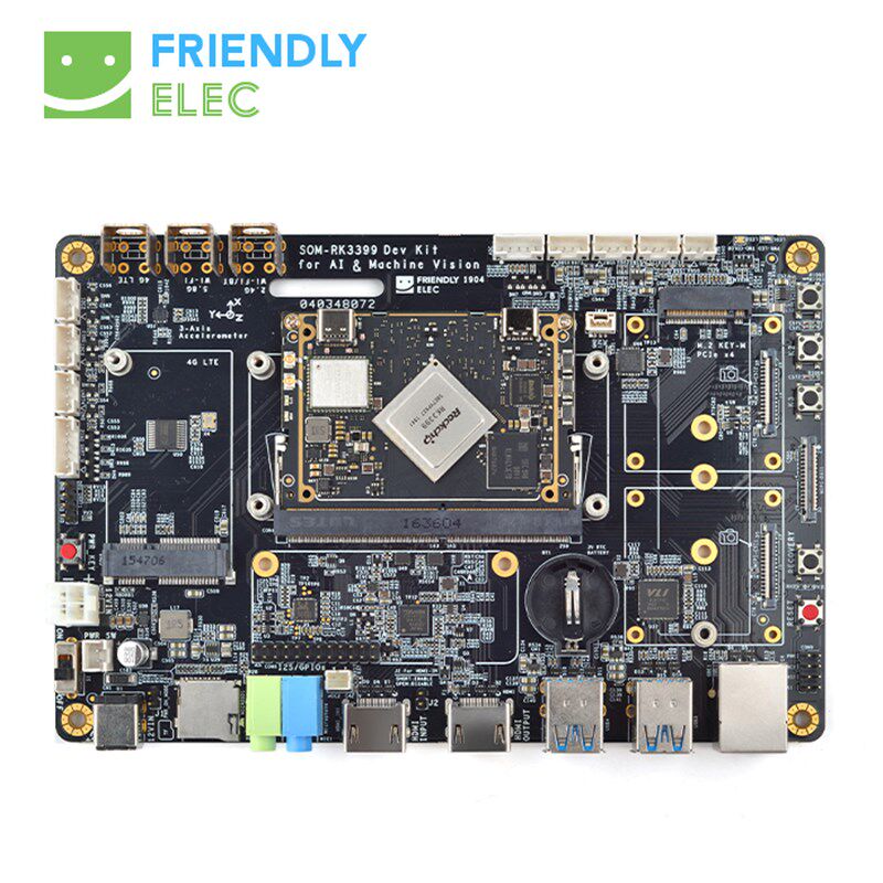 友善RK3399V2开发板4G版HDMI in采集卡4K直播机som-rk3399v2安卓