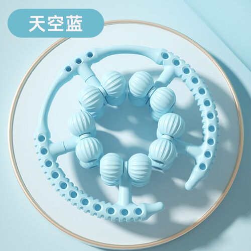 环形腿部按摩器夹腿滚轮多功能瘦大腿小腿肌肉放松瘦腿神器泡沫轴