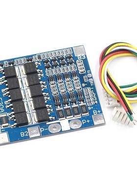 四串4串3.7V/3.2V保护板 同口30A 带均衡18650电池保护板 10MOS
