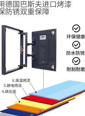 地暖分水器浴缸瓷砖隐形门检修口下水管阳台空调设备隐形盖板