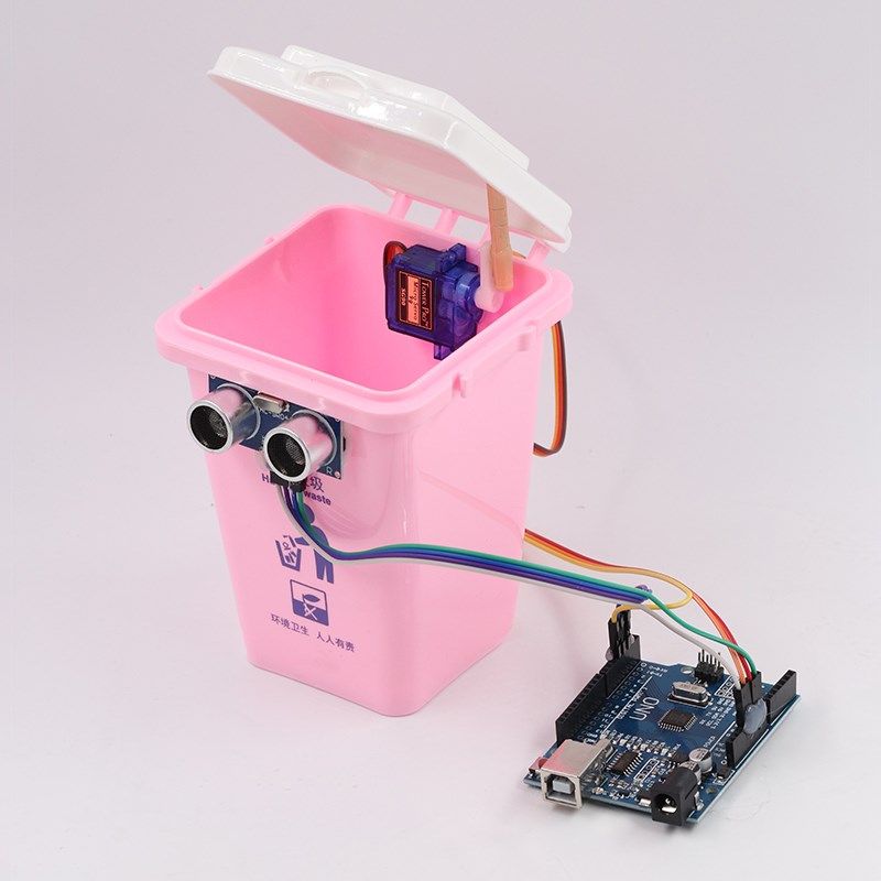 智能垃圾桶超声波自动感应创客rduino竞赛大中小学科技活动作品,个性定制/设计服务/DIY,明信片定制,淘宝优惠券,粉丝福利购,淘宝优惠卷