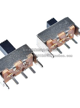 SS12F44拨动开关柄高3/4/5/6mm SS12F44G5 G4 G3三脚单刀双掷开关