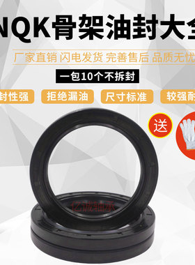 NQK骨架油封15X28X7耐酸碱耐高温密封胶