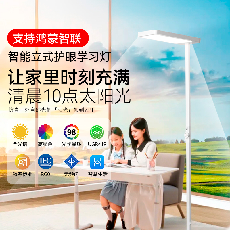 支持鸿蒙智联大路灯落地护眼灯