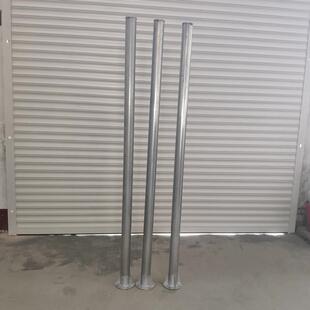 交通标志牌立杆 法兰立柱 广角镜路名牌预埋件爆闪灯镀锌钢管支架