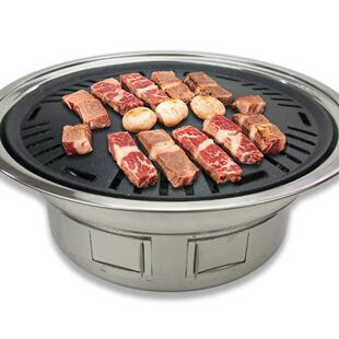 韩式不沾烧烤烤肉碳炉烧烤架子铁板烤盘烤串炉家用户外商用炭炉子