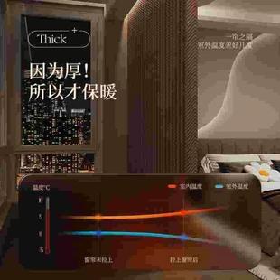 防冻棉隔冷气秋冬隔音遮光窗户保温防寒加厚 防风保暖窗帘挡风冬季