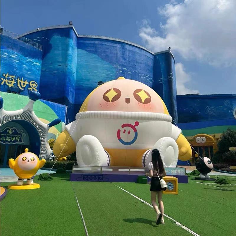 充气蛋仔派对气模定制网红卡通发光气模商场亲子乐园活动美陈气膜