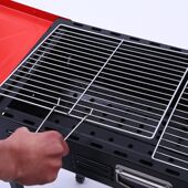 跨境外贸厂家直供大号不锈钢烧烤架 户外折叠烧烤炉BBQ便携烧烤炉