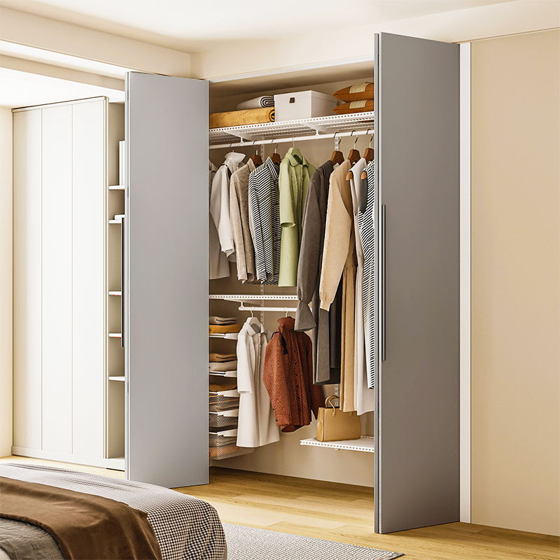 3ROOMS金属衣柜折叠门定制欧松板