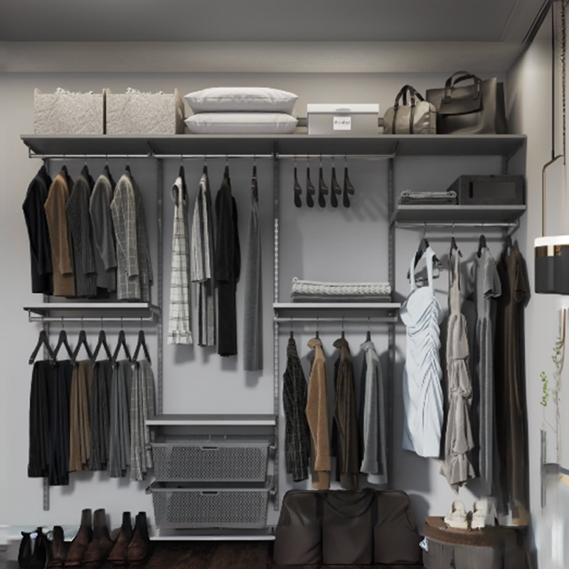 3ROOMS灰色框架金属衣柜全屋定制