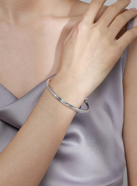 新品真足银999.9平安愿景手镯女