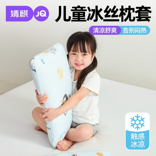 儿童冰丝枕套2026款夏季凉感单个
