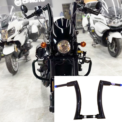 哈雷改装2英寸加高把750