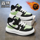 男童鞋 男孩儿童板鞋 子冬季 中大童运动鞋 设计小众 加绒棉鞋 森马童鞋