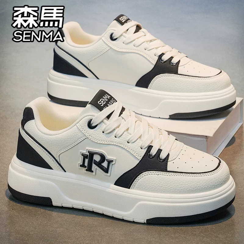 森马男鞋冬季百搭真皮低帮板鞋学生运动休闲网红爆款增高小白潮鞋,运动鞋new,板鞋,淘宝优惠券,粉丝福利购,淘宝优惠卷