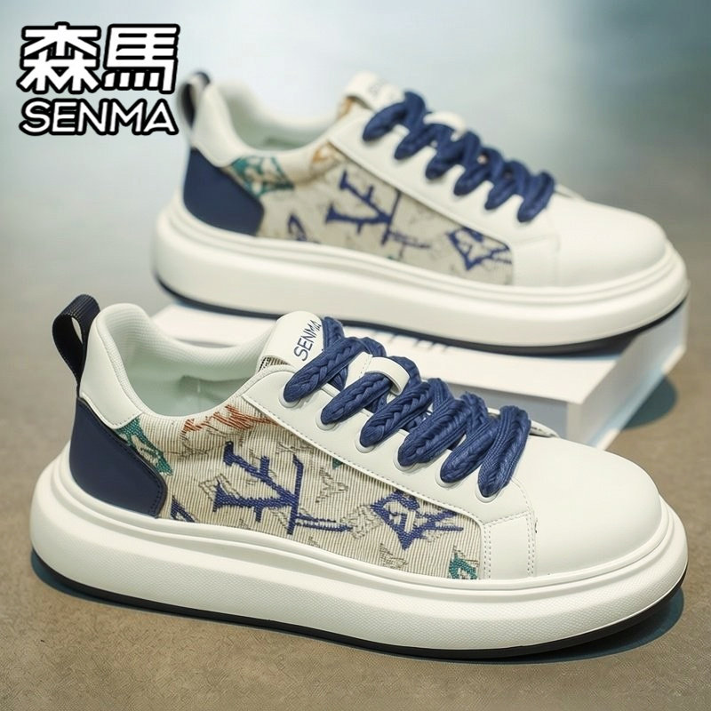 森马男鞋冬季潮牌百搭休闲阿甘板鞋男士真皮运动厚底增高小白潮鞋,运动鞋new,板鞋,淘宝优惠券,粉丝福利购,淘宝优惠卷