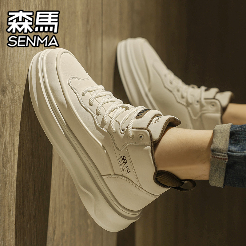 SENMA/森马官方旗舰男鞋高帮板鞋