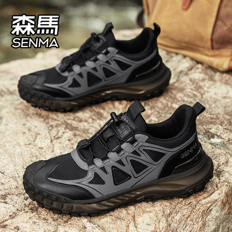 森马男鞋春季百搭爆米花运动休闲跑步鞋户外登山防滑厚底老爹潮鞋