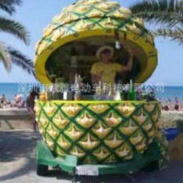 2.1米移动售卖亭 小吃车水果造型餐车 菠萝售卖亭菠萝餐车摆摊车,基础建材,轻钢别墅,淘宝优惠券,粉丝福利购,淘宝优惠卷