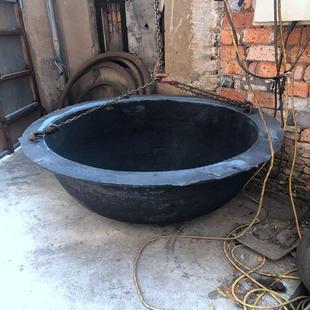 熔炉炼铜 锌 铝 锡 银等大口径生铁锅 厂家自产翻砂铸造 生铁铸件