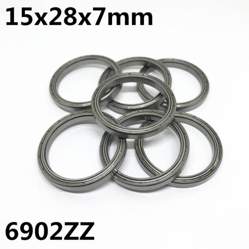 推荐10PCS 6902ZZ 6902-2RS Thin wall ball bearings 15x28x7 mm