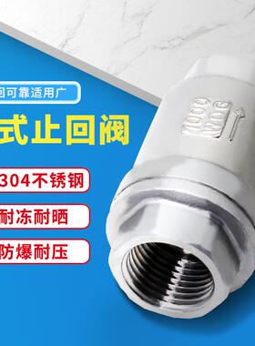 304不锈钢卧式水泵止回阀