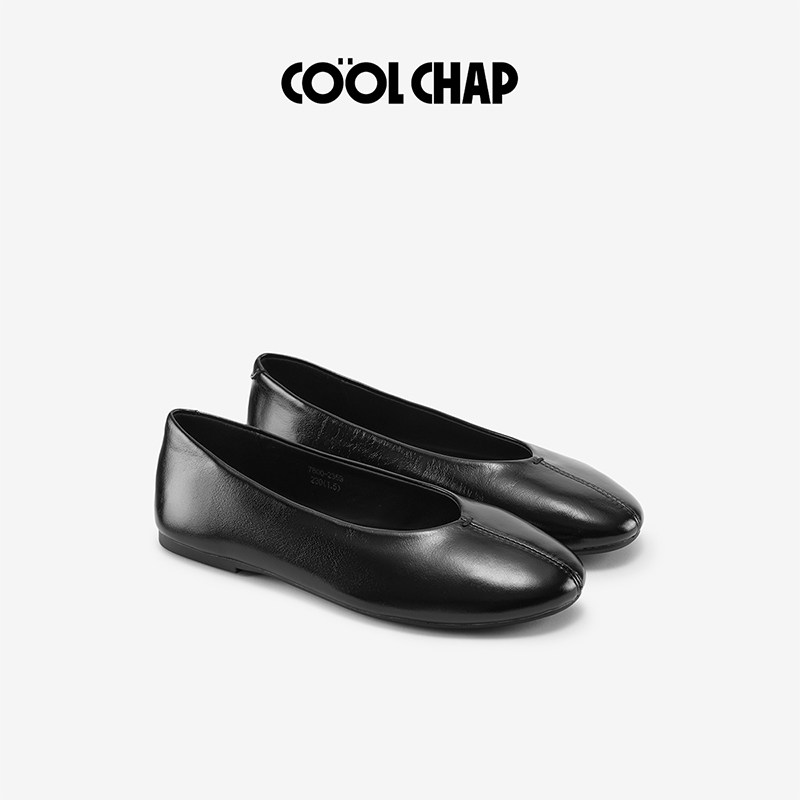 COOLCHAP真皮软底圆头单鞋