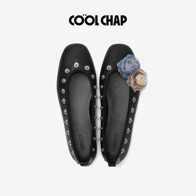 【达人】COOLCHAP春新款DIY扣扣鞋浅口单鞋女平底玛丽珍