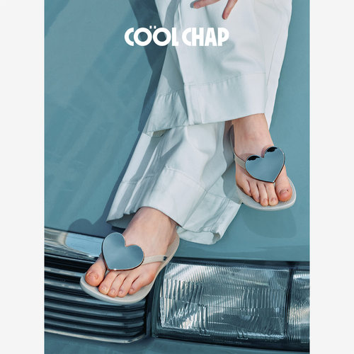 爱心人字拖女COOLCHAP地中海风情