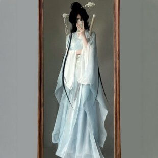 原创汉服女【晴空】魏晋风南北朝交领仙侠风齐腰成人款古装战国袍