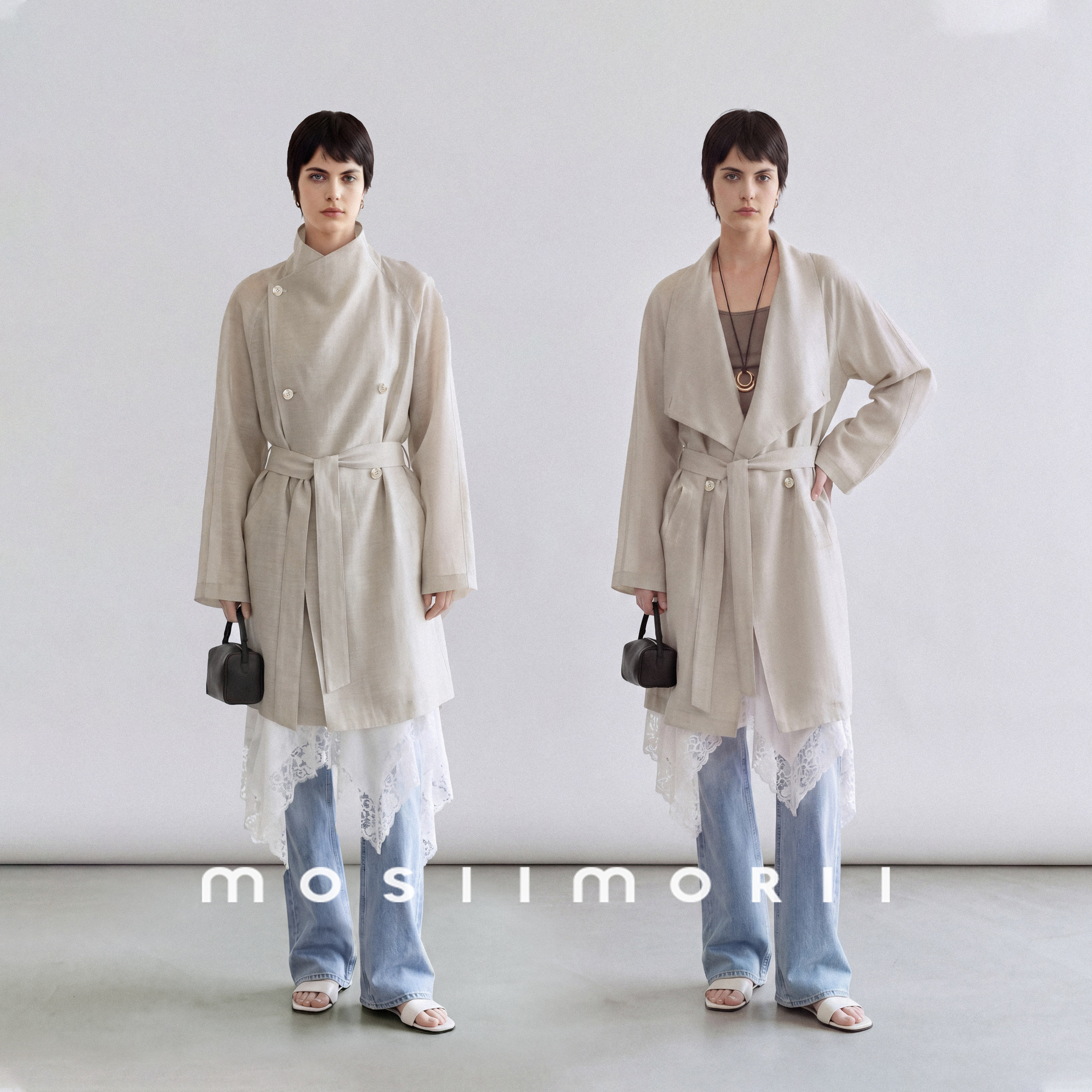 MOSIIMORII【吟游杜松】夏季亚麻轻量感风衣外套女小个子2026新款
