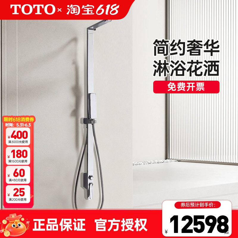 TOTO挂墙式沐浴花洒淋浴铜合金手持花洒套装DM912CAF家用 (05-E)
