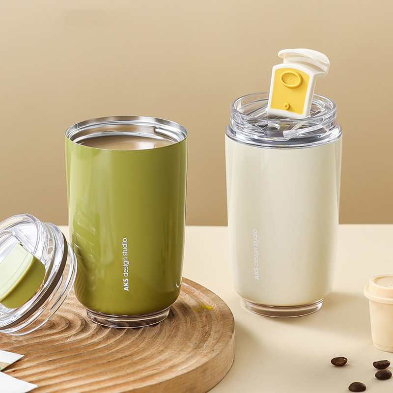 AKS咖啡杯随手杯不锈钢保温杯