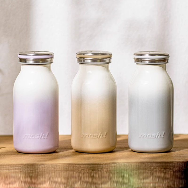 mosh牛奶瓶保温杯不锈钢暖水杯子