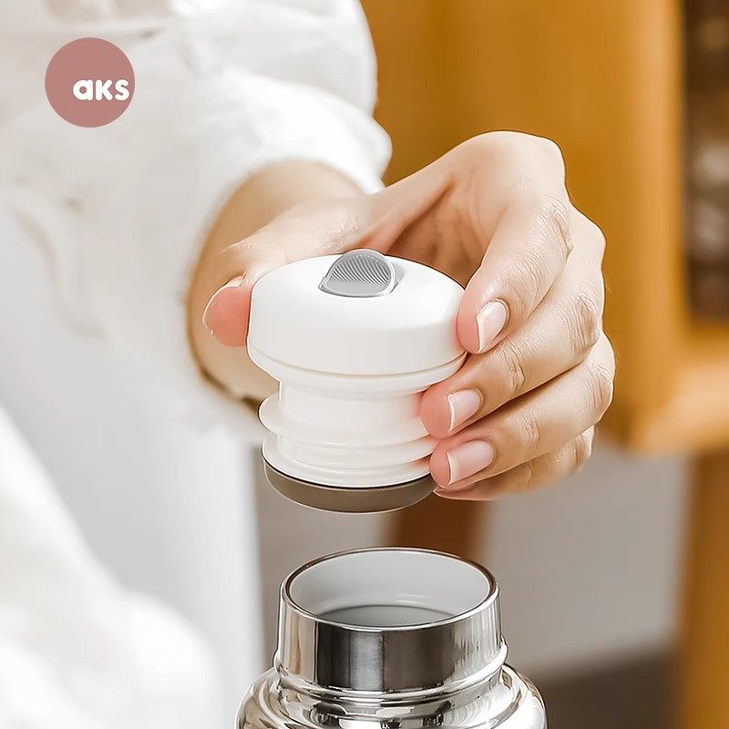 AKS复古杯原装配件保温杯按压中盖水杯开关防漏密封盖子直饮杯盖
