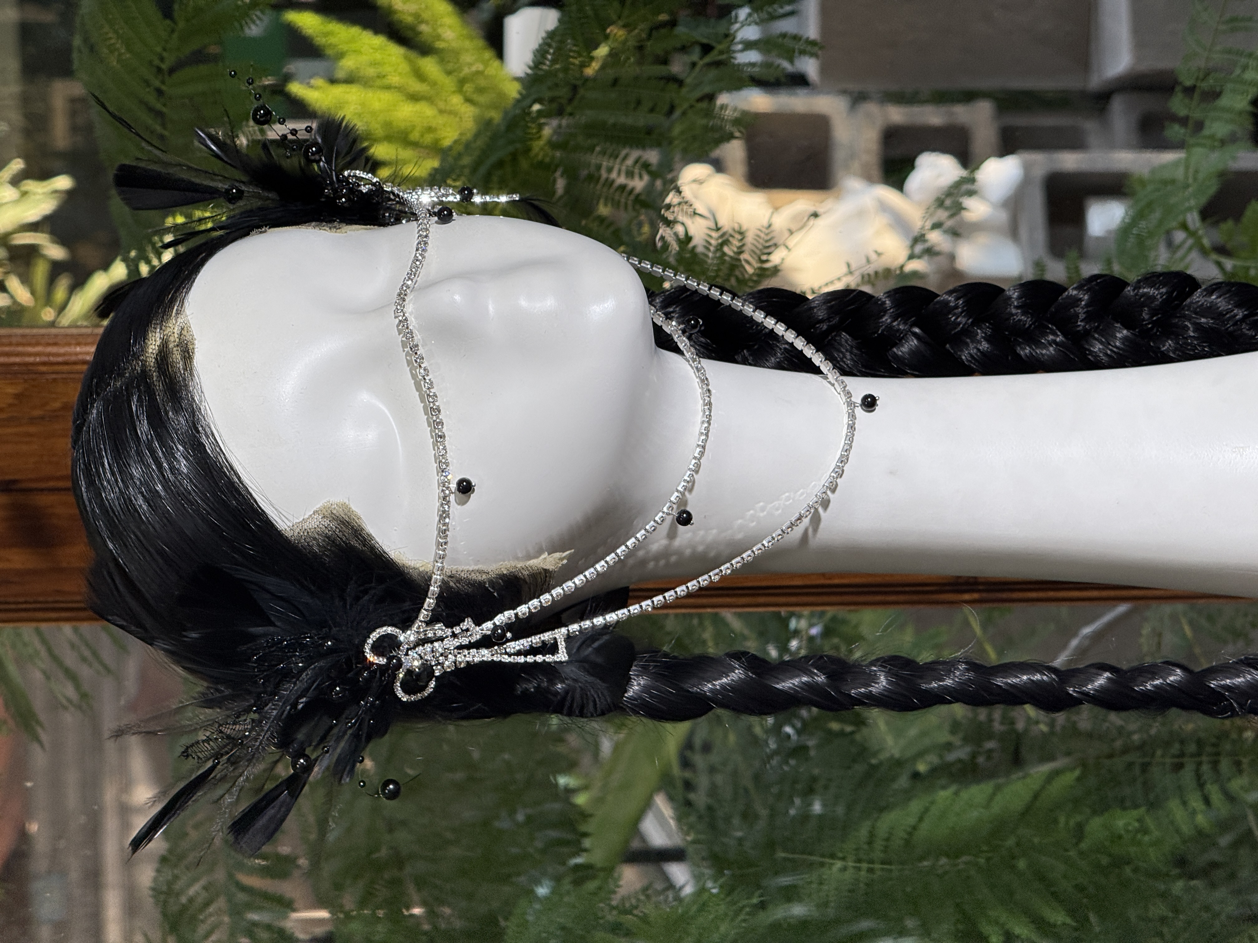 呼思乐原创设计/暗夜精灵/黑色流苏配饰