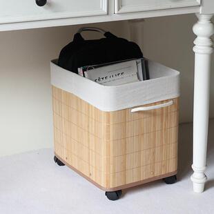 书包置物架桌下收纳筐办公室工位整理神器宿舍放包架子带轮可移动