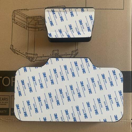 途者尾箱靠背铝合金靠背通用自粘胶靠背适用于36L/43L/50L/65L