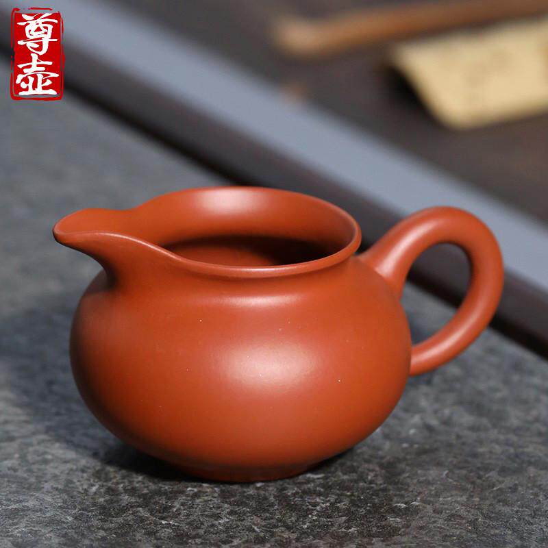 尊壶宜兴紫砂公道杯分茶公杯装茶器大容量陶瓷功道杯茶滤茶漏套装