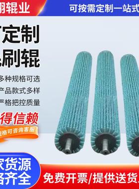 厂家生产多规格毛刷辊不锈钢丝辊刷尼龙丝辊刷PP丝辊刷清洁辊刷