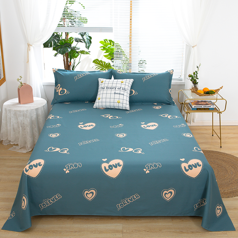 纯棉床单单件100全棉三件套