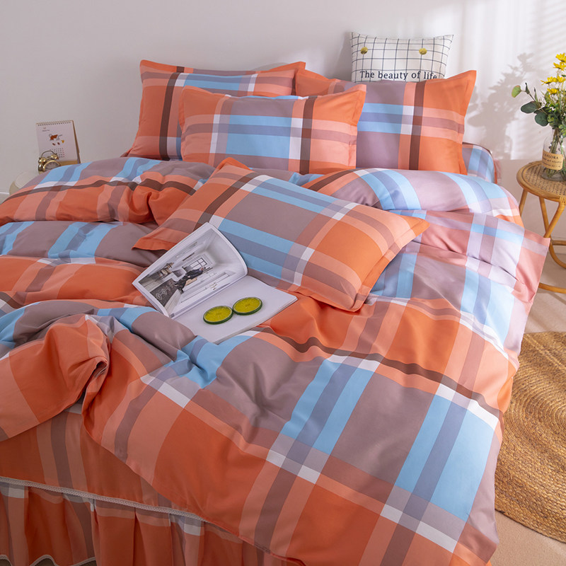 100%纯棉被套斜纹工艺斜纹加厚