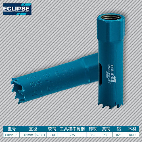 英国ECLIPSE高速网双金属钻孔器20mm多功能铝板不锈钢25木工专用