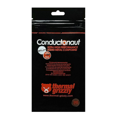 暴力熊Thermal Grizzly Conductonaut液金硅脂液态金属导热膏 1g
